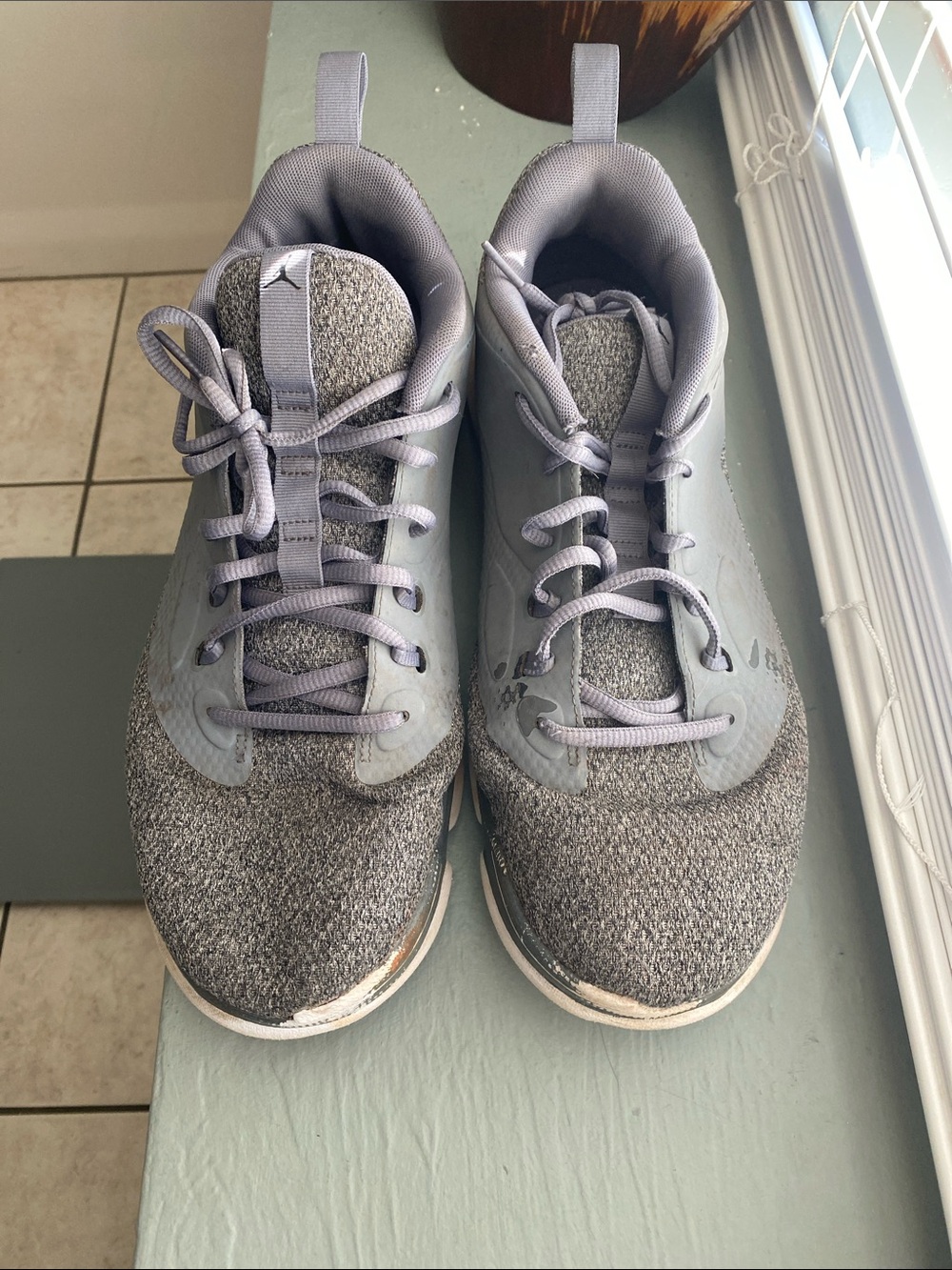 Jordan Men’s Gray Athletic Sneakers
